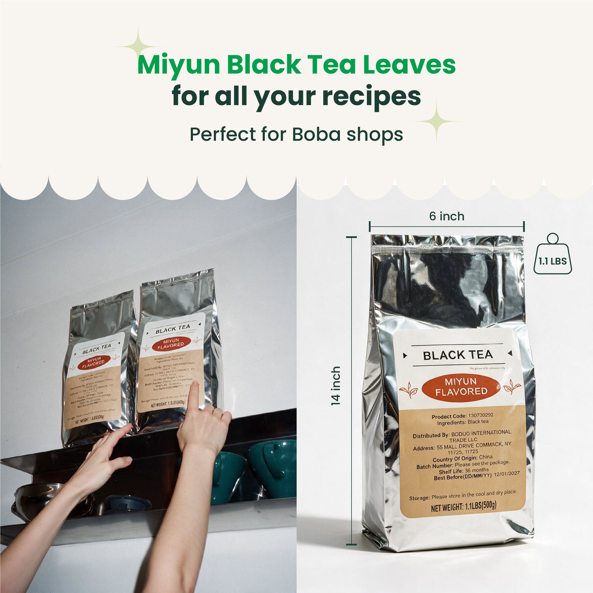 Miyun Black Tea Leaves | Boduo | 1.1 LB