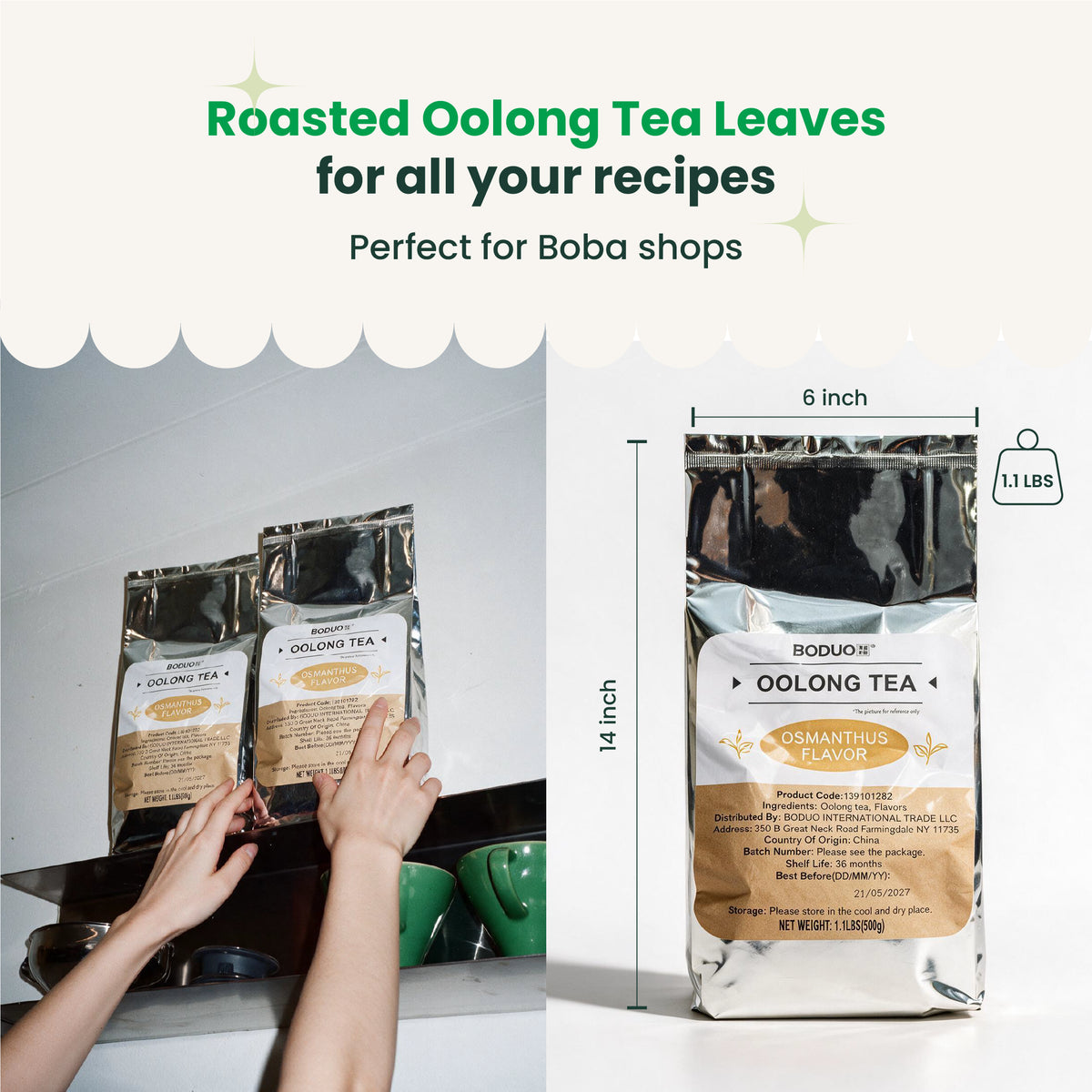 Osmanthus Oolong Tea Leaves | 1.1 LB