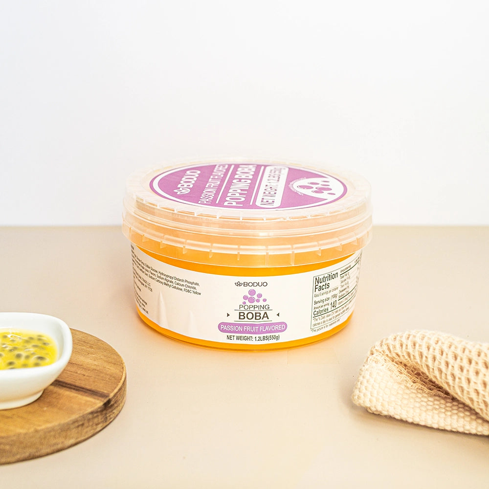 Passion Fruit Popping Boba | 1.2 LB (550G)