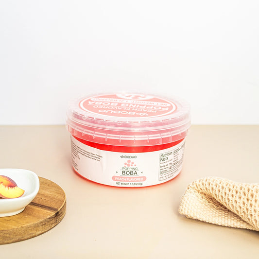 Peach Popping Boba | 1.2 LB (550G)