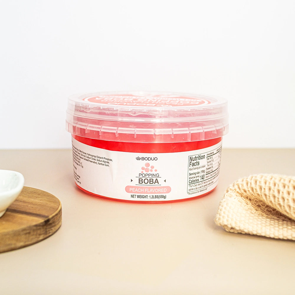Peach Popping Boba | 1.2 LB (550G)
