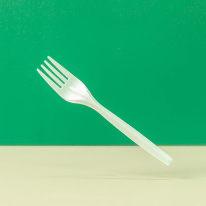 Medium Weight White Plastic Forks | Disposable Cutlery | 1000 pcs