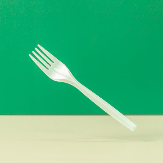 Medium Weight White Plastic Forks | Disposable Cutlery | 1000 pcs