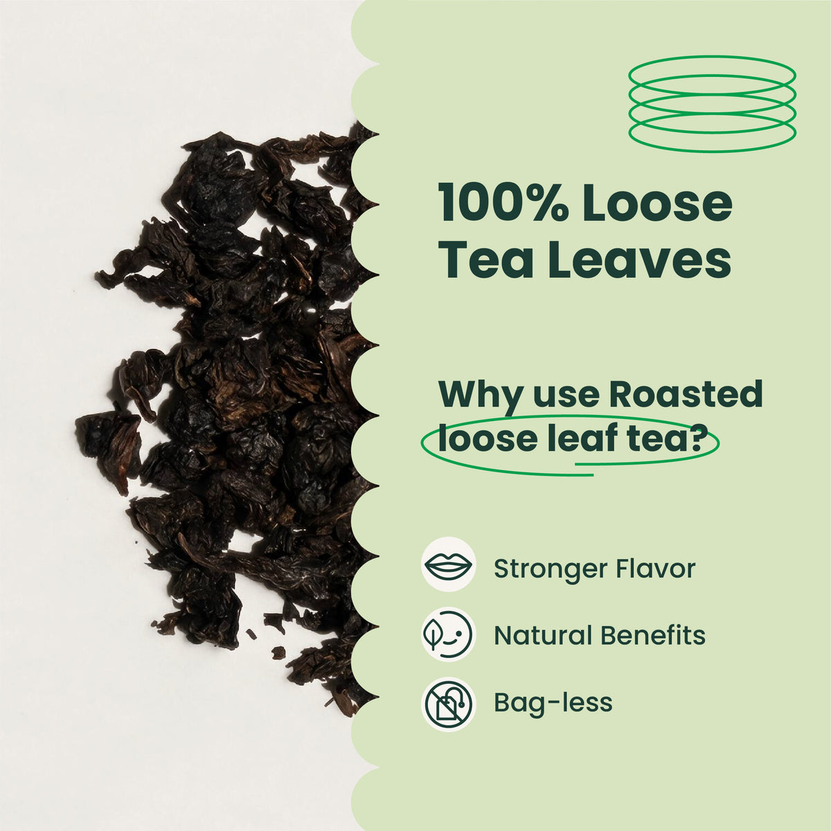 Roasted Oolong Tea Leaves | Boduo | 1.1 LB