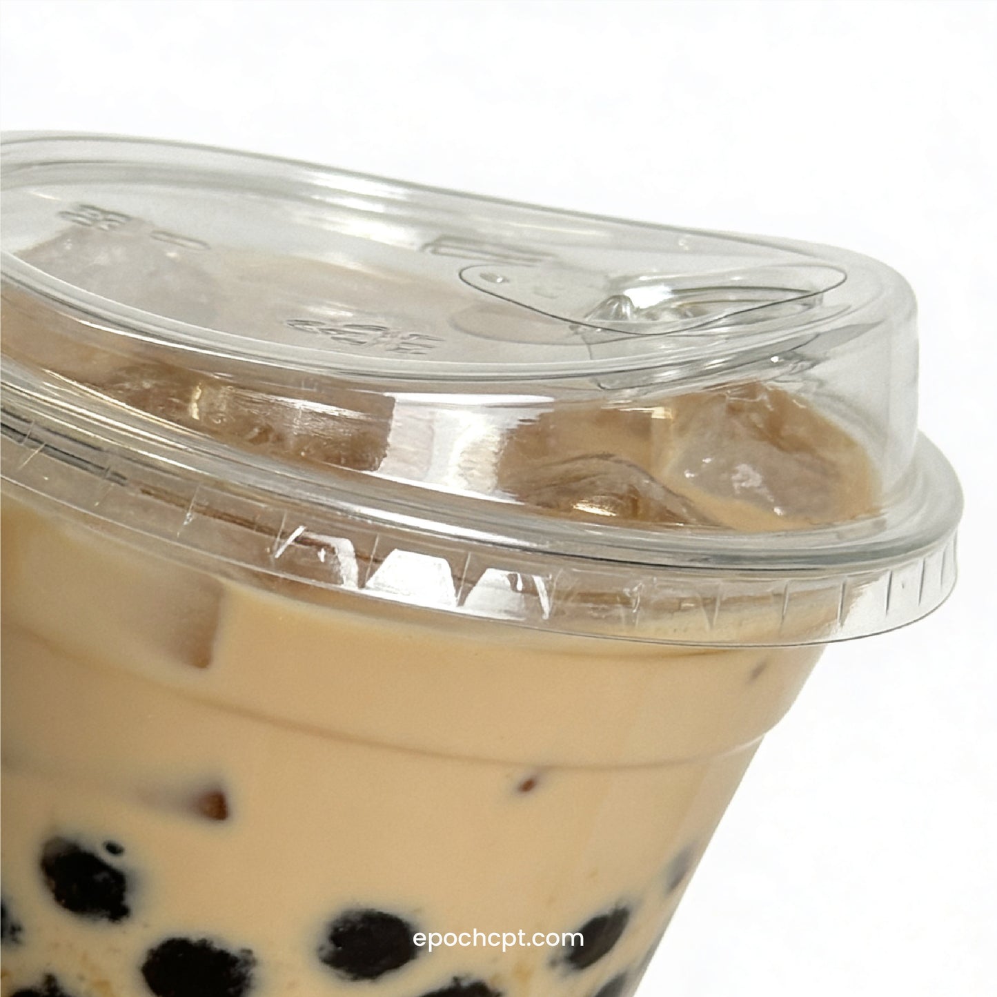 98mm | PETE Ultra Clear Sipper Lid with Die-Cut Hole | for PET Cups | 1000 pcs