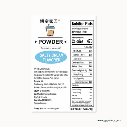 Salty Cream Milk Tea Powder | 2.2. LB