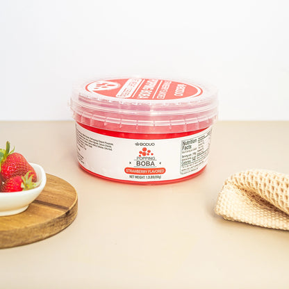Strawberry Popping Boba | 1.2 LB (550G)
