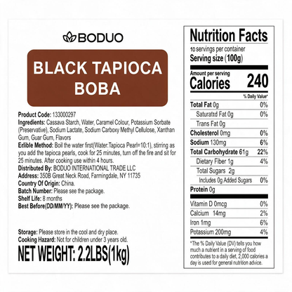Tapioca Boba Pearls | 2.2 LB