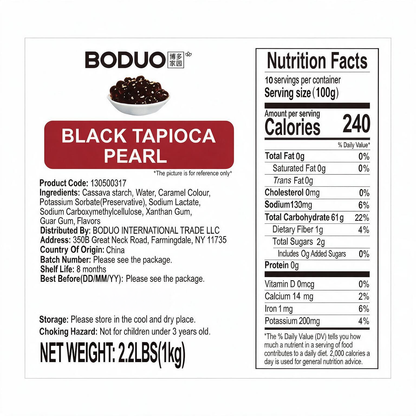 Tapioca Boba Pearls | 2.2 LB