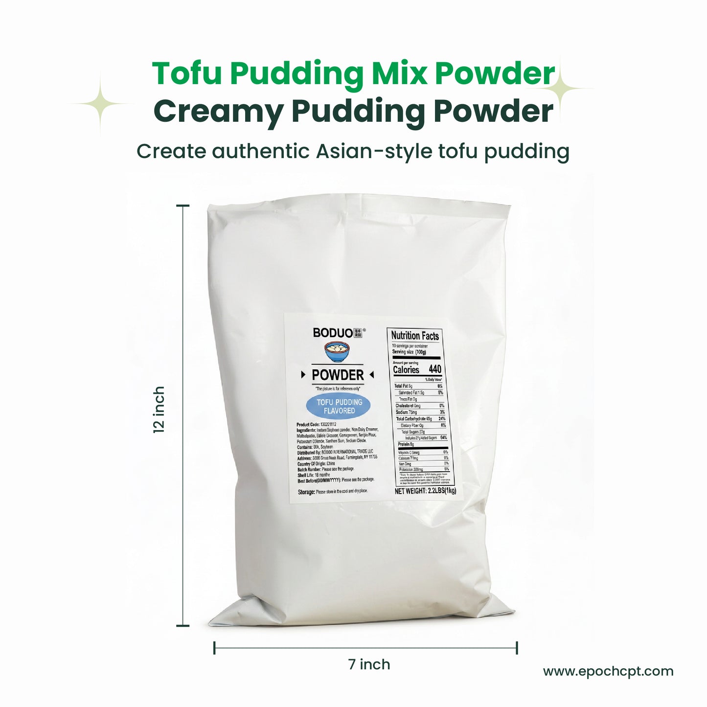 Tofu Pudding Powder | Dessert Powder Mix | 2.2 LB