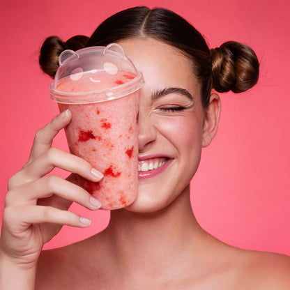 90mm | Bear Lid for Plastic Cups | 500 pcs  |  Cute Valentine's Lid For Cup