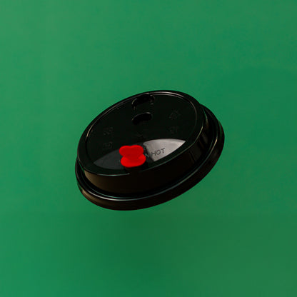 90mm Plastic Cup Lid with Stopper | 1000 pcs