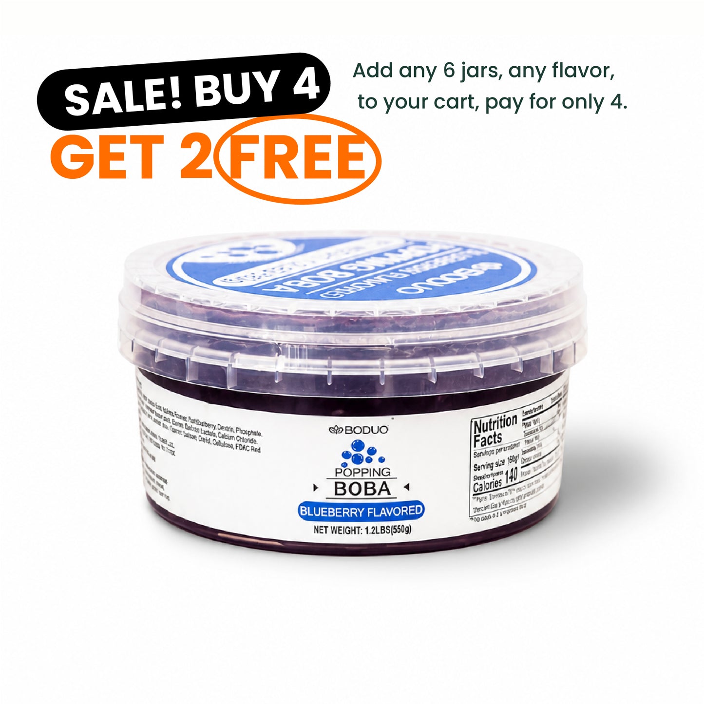 Blueberry Popping Boba | 1.2 LB (550G)