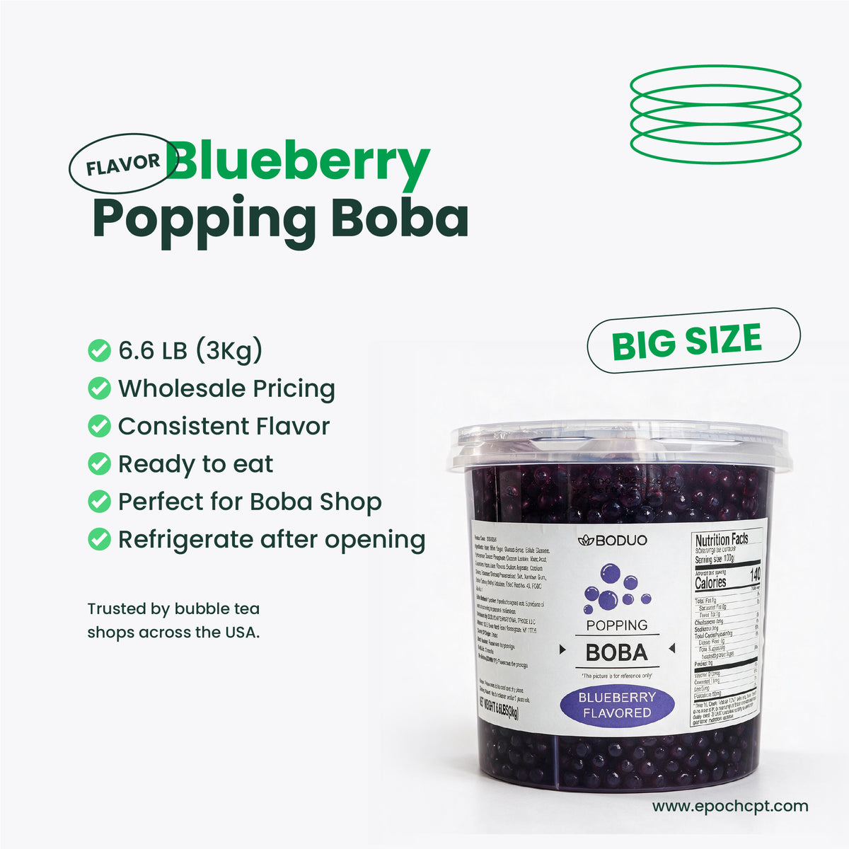 Blueberry Popping Boba | 6.6 LB