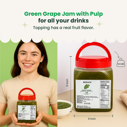 Green Grape Fruit Jam | Smoothie Paste | 5.9 LB