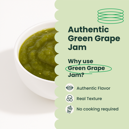 Green Grape Fruit Jam | Smoothie Paste | 5.9 LB