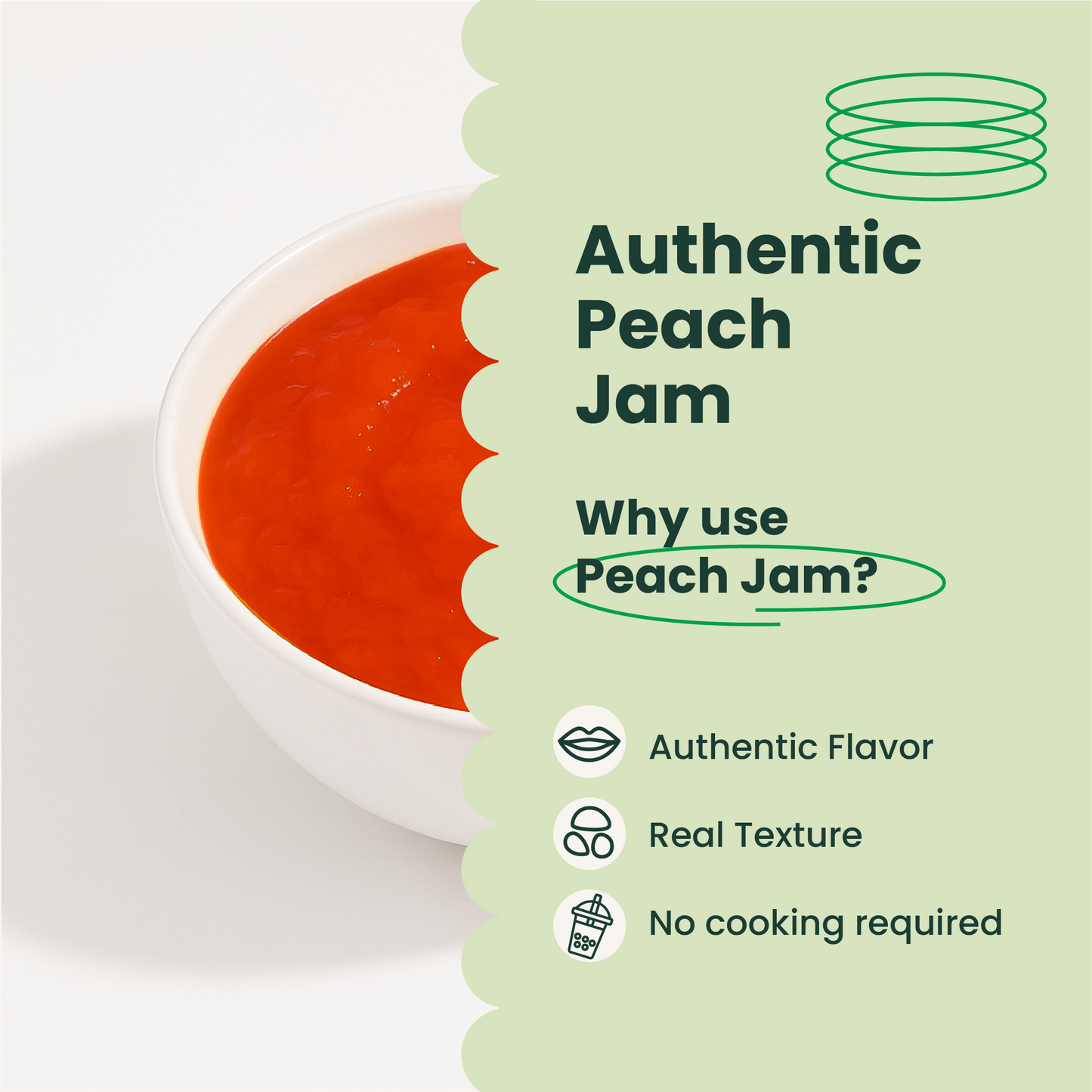 Peach Fruit Jam | Smoothie Paste | 5.9 LB