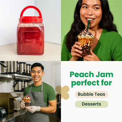 Peach Fruit Jam | Smoothie Paste | 5.9 LB