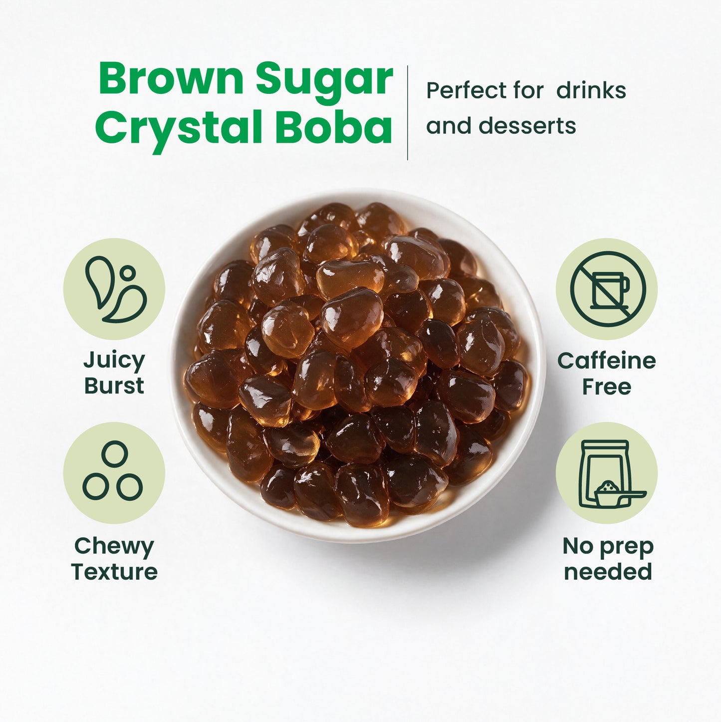 Brown Sugar Crystal Boba | 4.4 LB