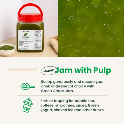 Green Grape Fruit Jam | Smoothie Paste | 5.9 LB