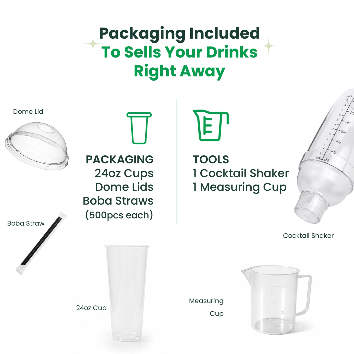 Bubble Tea Starter Kit | BASIC | 14 Items