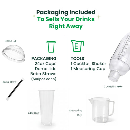 Bubble Tea Starter Kit | BASIC | 14 Items