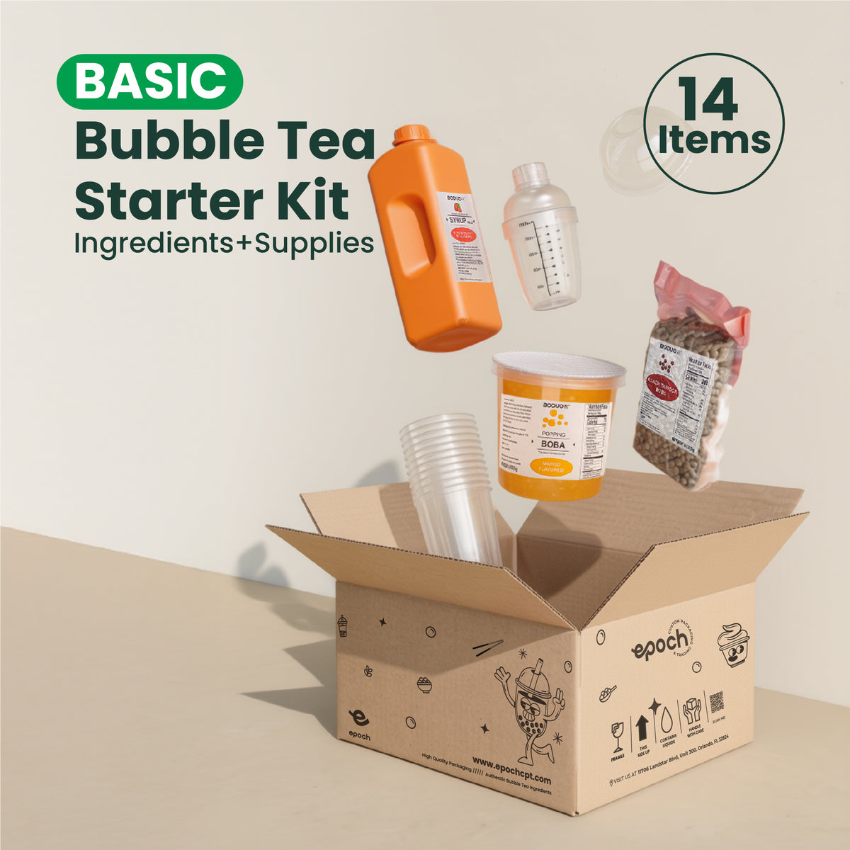 Bubble Tea Making Set Bubble Tea Basic Starter Kit – Perfect for Small Restaurants – Epoch ...