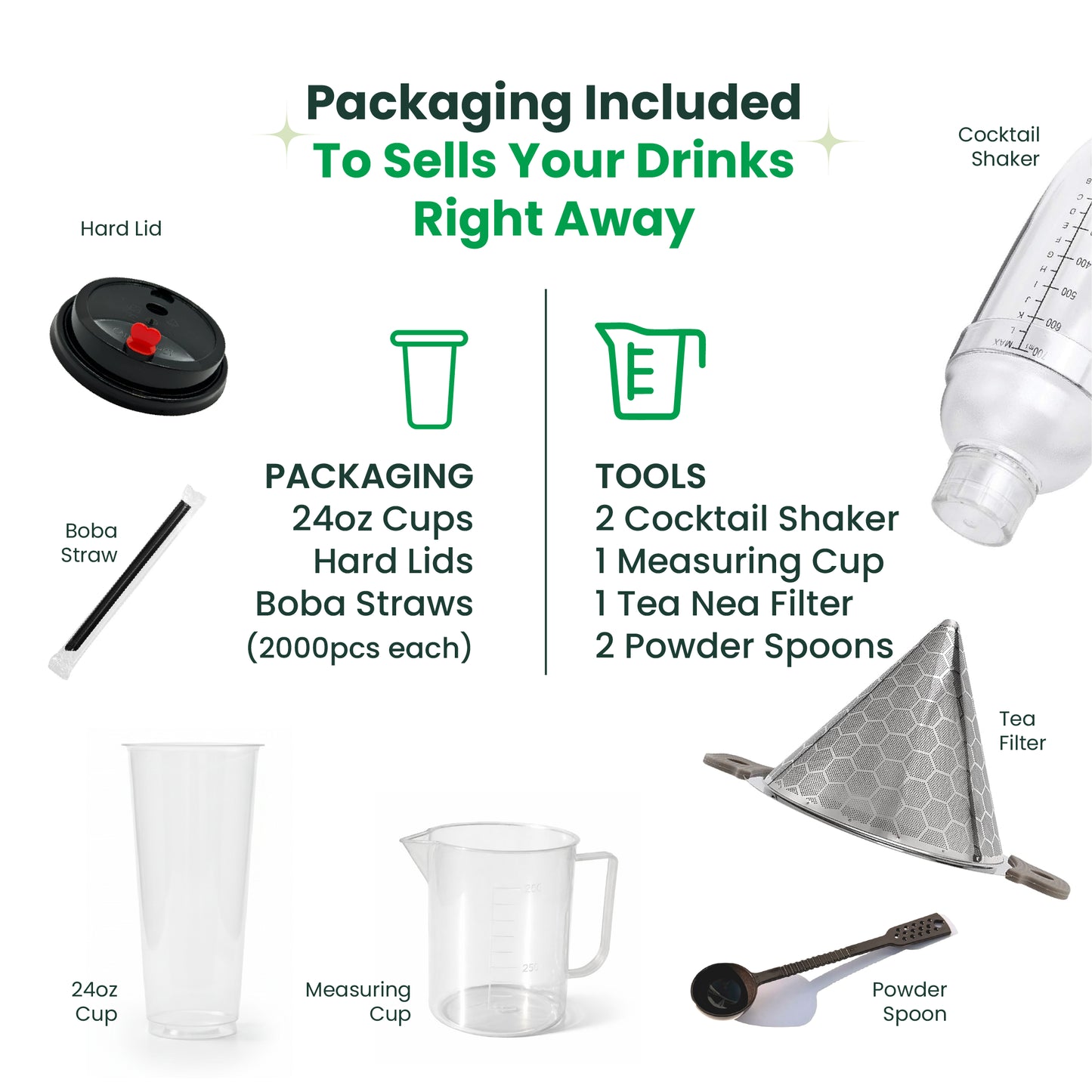 Bubble Tea Starter Kit | PRO | 23 Items