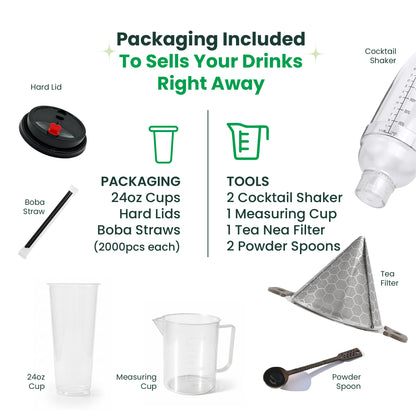 Bubble Tea Starter Kit | PRO | 23 Items