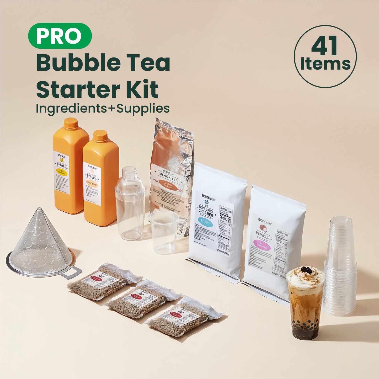 Bubble Tea Starter Kit | PRO | 23 Items