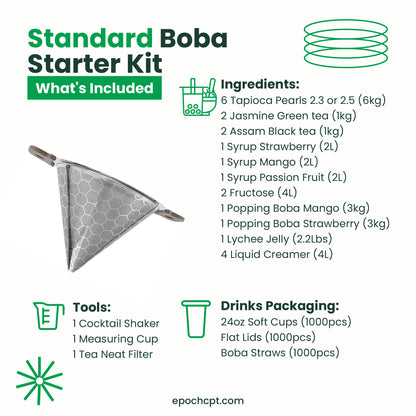 Bubble Tea Starter Kit | STANDARD | 25 Items