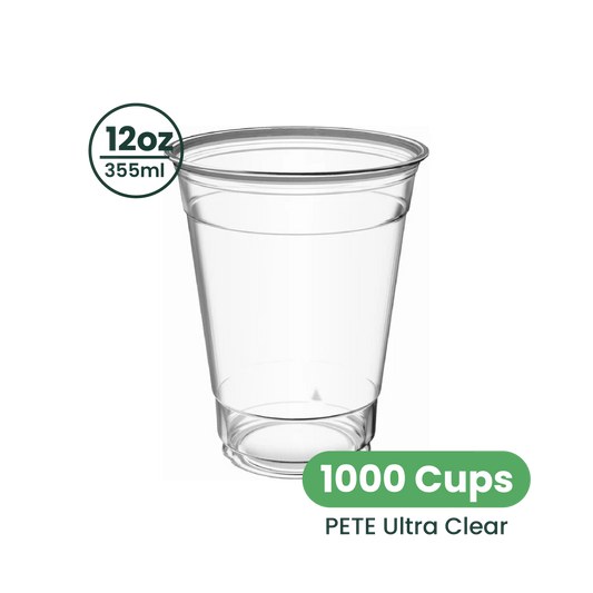 12oz  | 98mm | PETE Ultra Clear Cup  | 1000 pcs