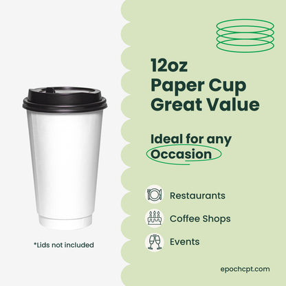 12oz Double Wall Paper Coffee Cup