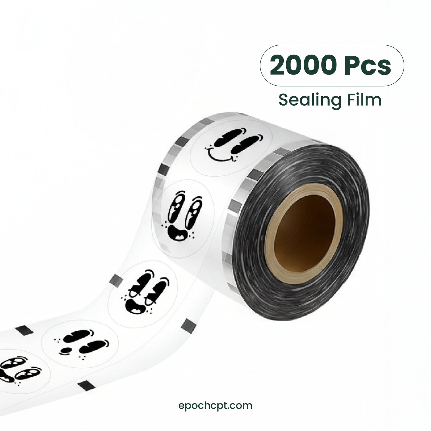 Cup Sealing Film for Bubble Tea | Cartoon Faces | Plastic Sealer Film Roll for Boba Cups | 2000 pcs