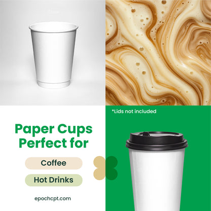 12oz Double Wall Paper Coffee Cup