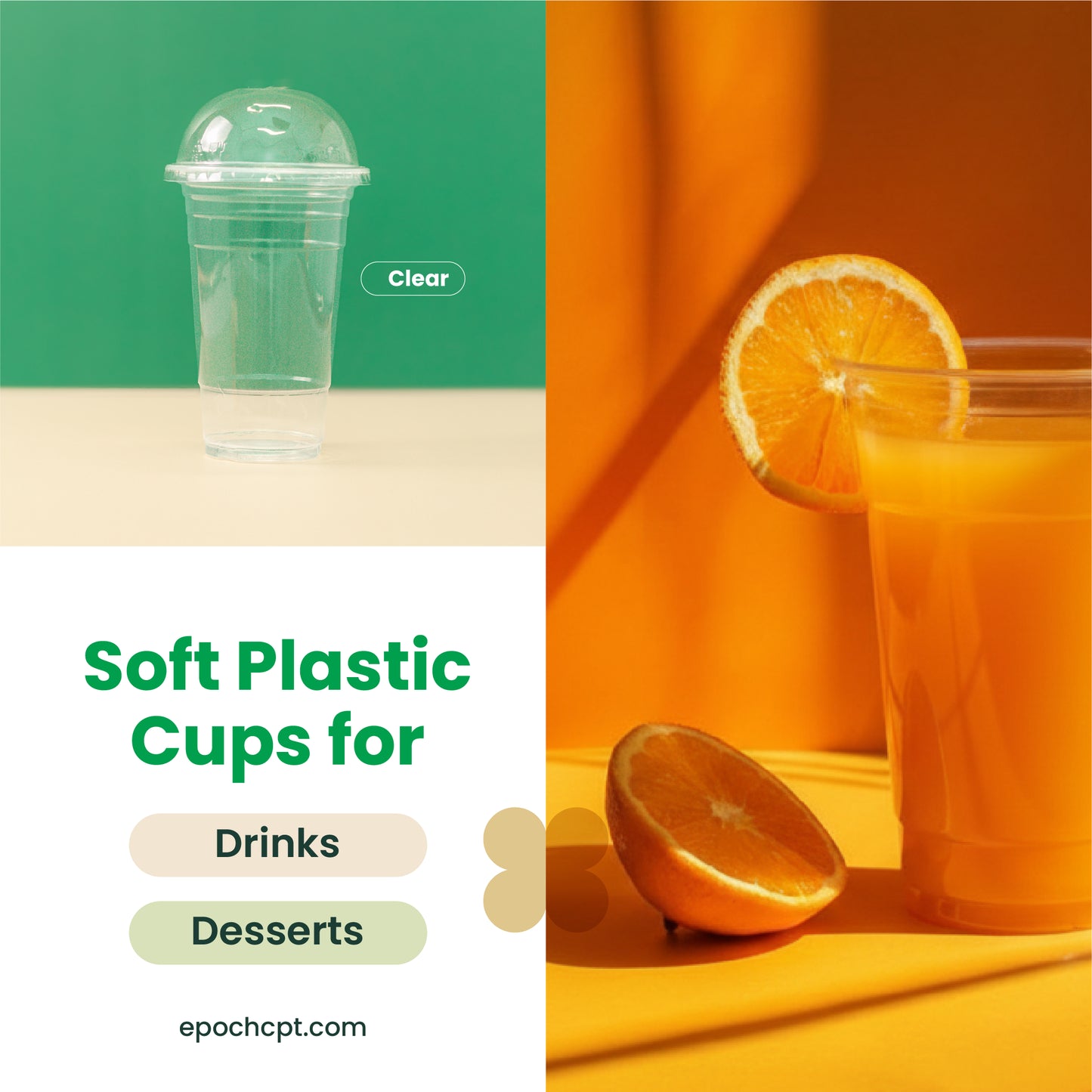 16oz | A-Shape | Soft PP Clear Plastic Cup | 95MM | 500ml | Crystal Cup
