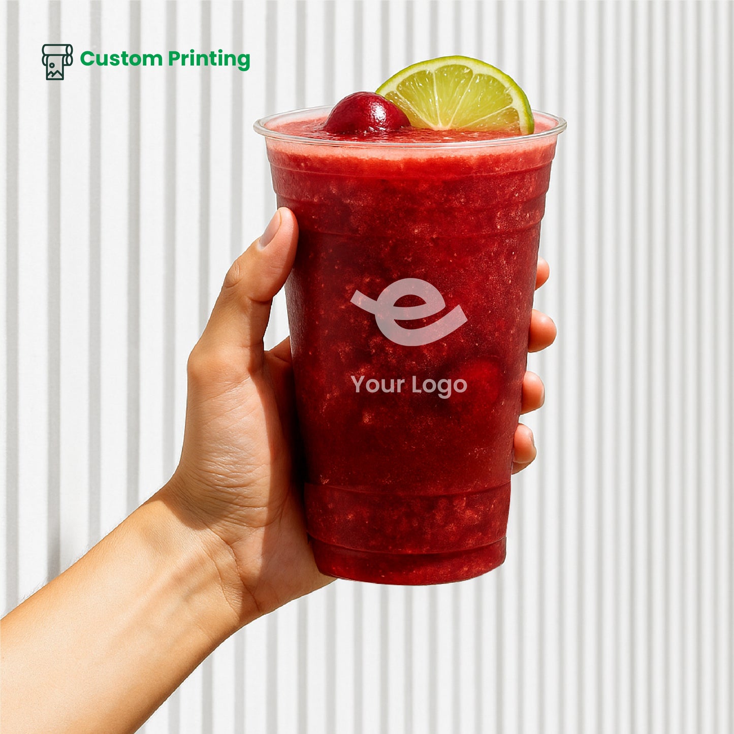 Custom Printing | PETE Plastic Cups | 98mm