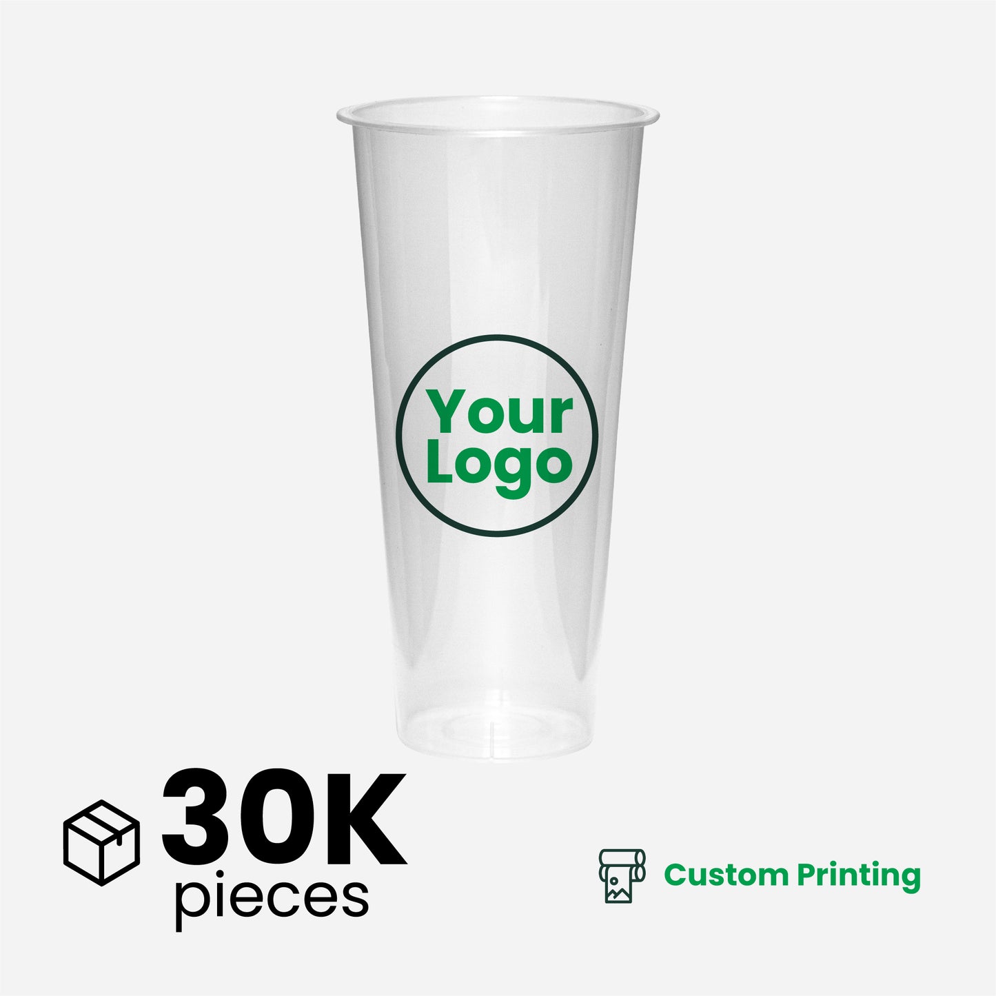24oz | A Shape | Crystal Plastic Cup Hard | 90mm | 700ml | 500 pcs