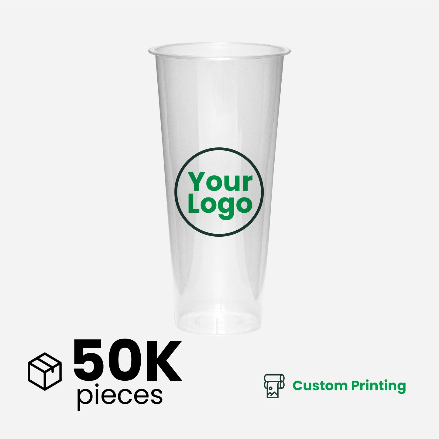 24oz | A Shape | Crystal Plastic Cup Hard | 90mm | 700ml | 500 pcs