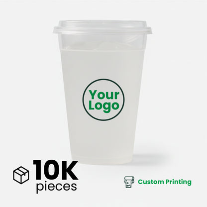 34oz | A-Shape | Clear Plastic Cup | 119mm | Large Drink Cup | 500pcs