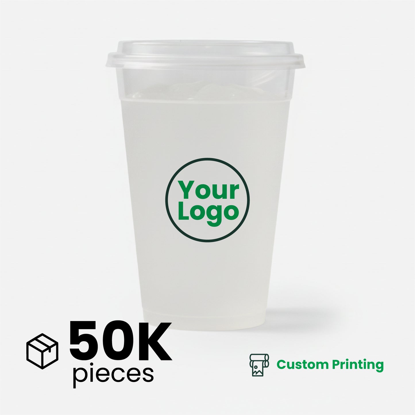 34oz | A-Shape | Clear Plastic Cup | 119mm | Large Drink Cup | 500pcs