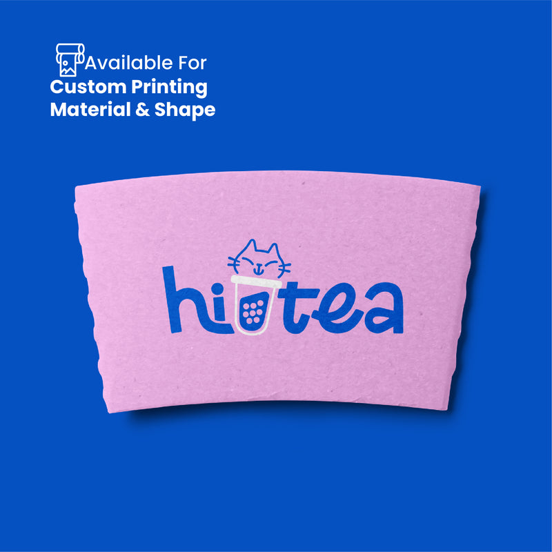 Sleeve for Paper Cups | Heat-Protective Coffee Cup Sleeve | Custom Material