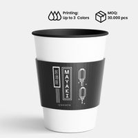 Sleeve for Paper Cups | Heat-Protective Coffee Cup Sleeve | Custom Material