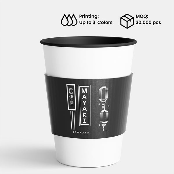 Sleeve for Paper Cups | Heat-Protective Coffee Cup Sleeve | Custom Material