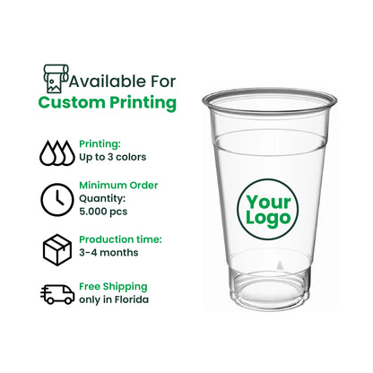 20oz  | 98mm | PETE Ultra Clear Cup  | 1000 pcs