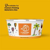 Round Kraft Microwavable Take-Out Bowl | Custom Material