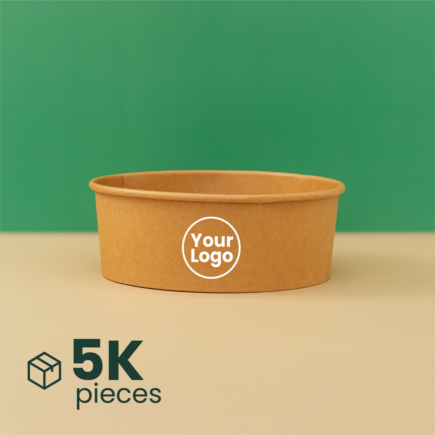 1300ml |  42oz Round Kraft Microwavable Take-Out Bowl | 300 pcs