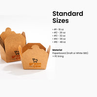 Paper Kraft | Food Containers | Custom Material