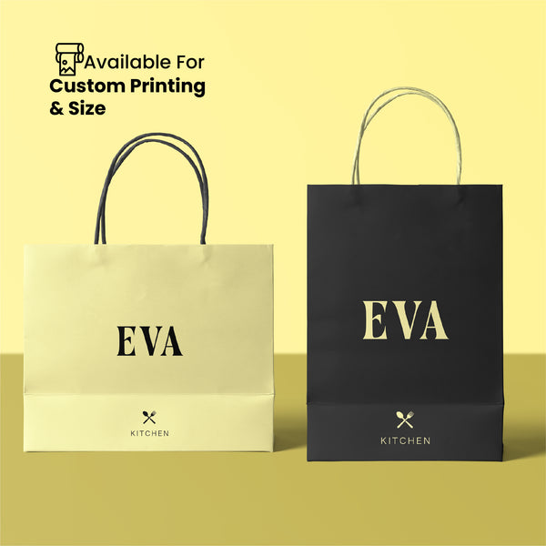 Paper Kraft Take-Out Bags With Handles