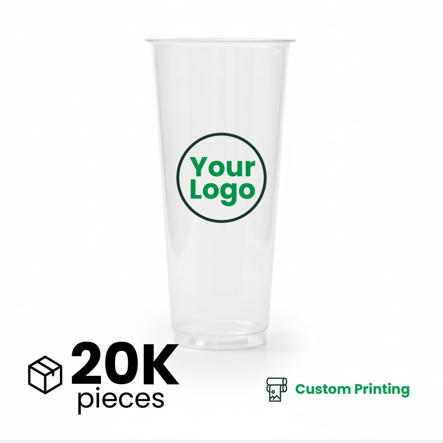 24oz | A-Shape | Soft PP Clear Plastic Cup | 90mm | 700ml